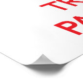 Kalm houden en Paralegal vertrouwen Poster (Hoek)