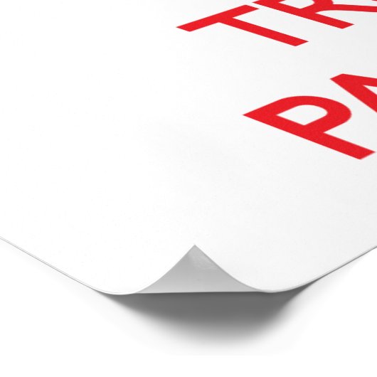 Kalm houden en Paralegal vertrouwen Poster (Hoek)