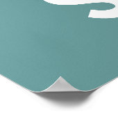 Kalm houden en parodieafdrukken uitvoeren poster (Hoek)