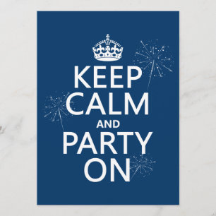 Kalm houden en Partij aan - alle kleuren Kaart