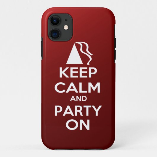 Kalm houden en partij aan Case-Mate iPhone case (Achterkant)