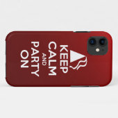 Kalm houden en partij aan Case-Mate iPhone case (Achterkant (horizontaal))