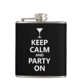 Kalm houden en Partij aan Heupfles (Voorkant)