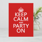 Kalm houden en Partij aan (in om het even welke kl Kaart (Staand voorkant)