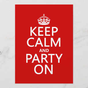 Kalm houden en Partij aan (in om het even welke kl Kaart