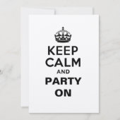 Kalm houden en Partij aan Kaart (Voorkant)