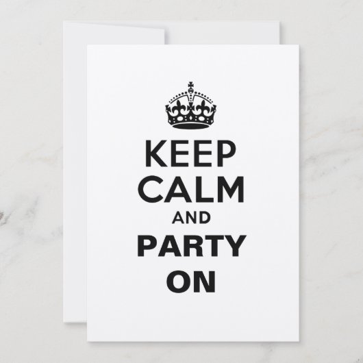 Kalm houden en Partij aan Kaart (Voorkant)