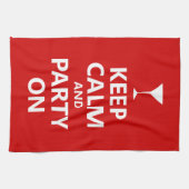 Kalm houden en Partij aan Theedoek (Horizontaal)