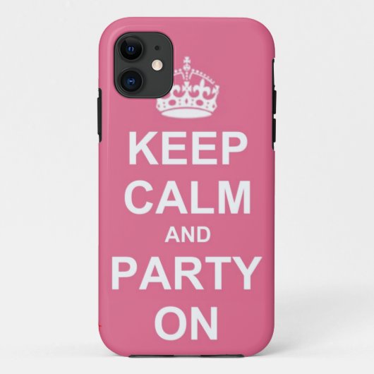 kalm houden en partij blijven Case-Mate iPhone case (Achterkant)