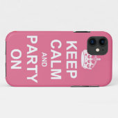 kalm houden en partij blijven Case-Mate iPhone case (Achterkant (horizontaal))