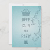 kalm houden en partij blijven kaart (Voorkant)