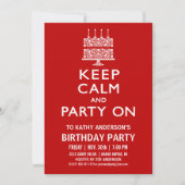Kalm houden en Partij op de Uitnodiging van de Dag (Voorkant)