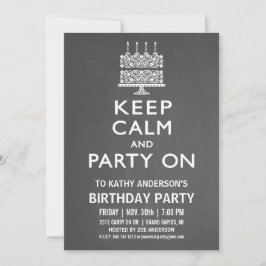 Kalm houden en Partij op de Uitnodiging van de Dag