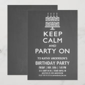 Kalm houden en Partij op de Uitnodiging van de Dag (Voorkant / Achterkant)
