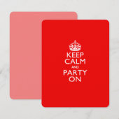 Kalm houden en Partij op Rood Kaart (Voorkant / Achterkant)