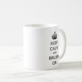 Kalm houden en Penseel aan Koffiemok (Voorkant rechts)