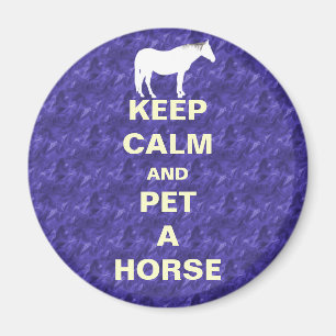 Kalm houden en Pet A Horse houden Magneet