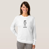 Kalm houden en Pet A Horse houden T-shirt (Voorkant volledig)