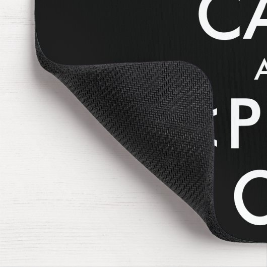 Kalm houden en PHP op Mousepad houden | Geeky humo Muismat (Hoek)