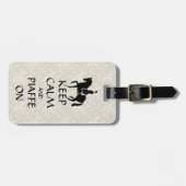 Kalm houden en Piaffe op het station houden Bagagelabel (Voorkant horizontaal)