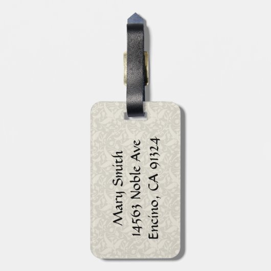 Kalm houden en Piaffe op het station houden Bagagelabel (Achterkant verticaal)