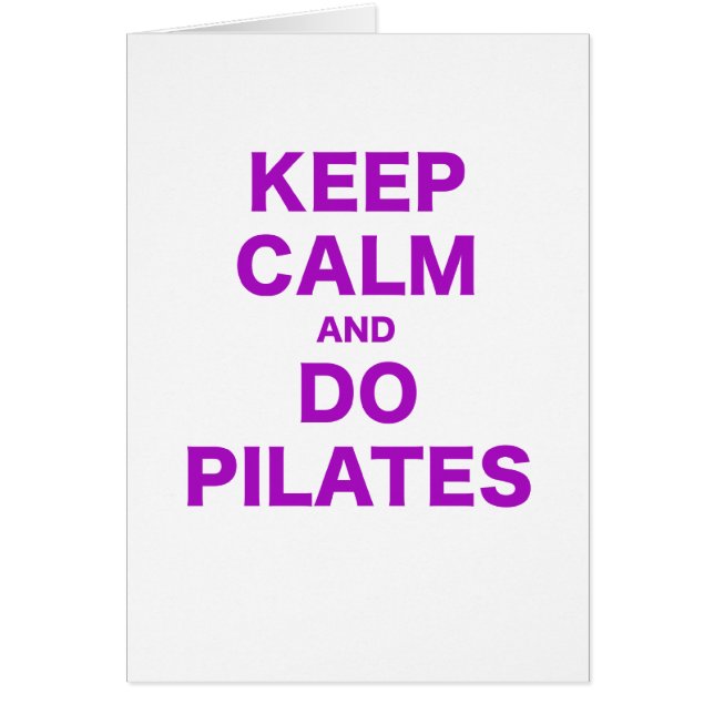 Kalm houden en Pilates uitvoeren (Voorkant)