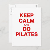 Kalm houden en Pilates uitvoeren Briefkaart (Voorkant / Achterkant)