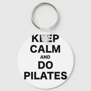 Kalm houden en Pilates uitvoeren Sleutelhanger
