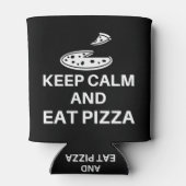 Kalm houden en Pizza eten Blikjeskoeler (Achterkant)