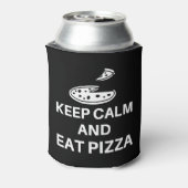 Kalm houden en Pizza eten Blikjeskoeler (Blikje Achterkant)