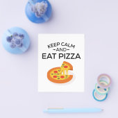 Kalm houden en Pizza eten Flyer (Enkel)