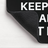 Kalm houden en Pizza eten Muismat (Hoek)