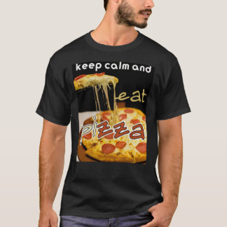 kalm houden en pizza eten, pizza eten Classic T-Sh T-shirt