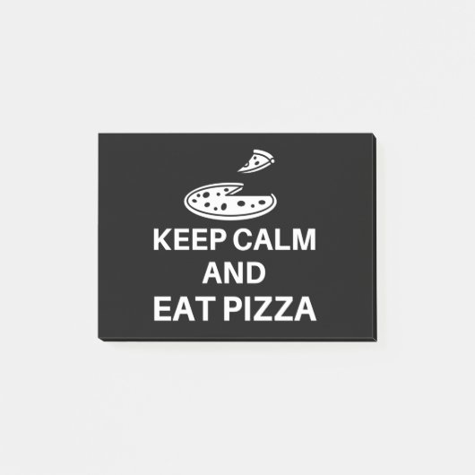 Kalm houden en Pizza eten Post-it® Notes (Voorkant)