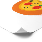 Kalm houden en Pizza eten Poster (Hoek)