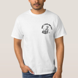 Kalm houden en Pizza eten T-shirt