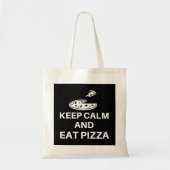 Kalm houden en Pizza eten Tote Bag (Voorkant)