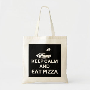 Kalm houden en Pizza eten Tote Bag
