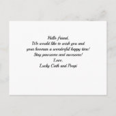 Kalm houden en plaatsen verzamelen | Funny Cute Qu Briefkaart (Achterkant)