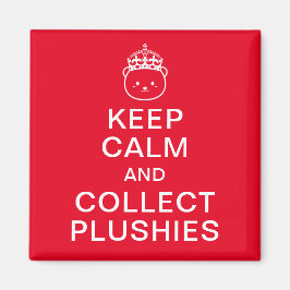 Kalm houden en plaatsen verzamelen | Funny Cute Qu Magneet