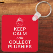 Kalm houden en plaatsen verzamelen | Funny Cute Qu Sleutelhanger (Achterkant)