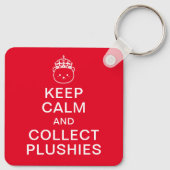 Kalm houden en plaatsen verzamelen | Funny Cute Qu Sleutelhanger (Achterkant)