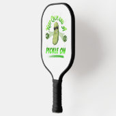 Kalm houden en plukken op pickleball T-shirt Pickleball Paddle (Links)