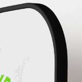 Kalm houden en plukken op pickleball T-shirt Pickleball Paddle (Links Detail)