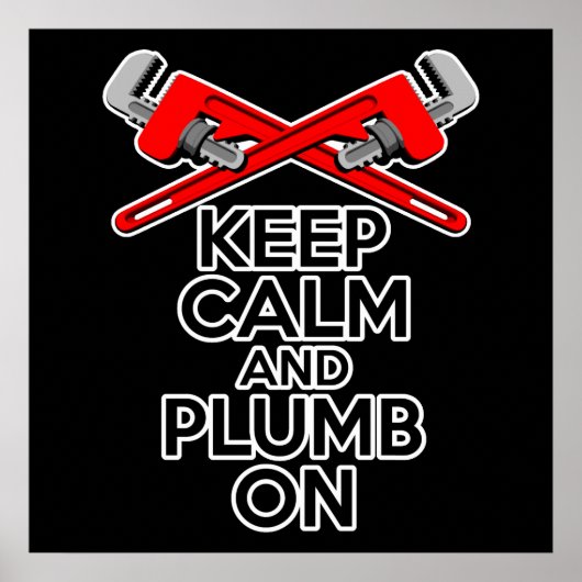 Kalm houden en Plumb aan Poster (Voorkant)