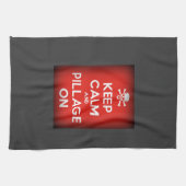 Kalm houden en plunderen theedoek (Horizontaal)