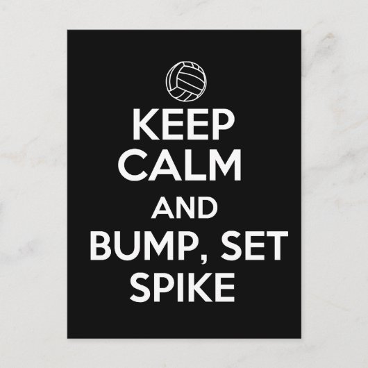 Kalm houden en pomp, Set, Spike Briefkaart (Voorkant)