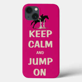 Kalm houden en pompen op roze paarden Case-Mate iPhone case