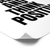 kalm houden en positief denken poster (Hoek)