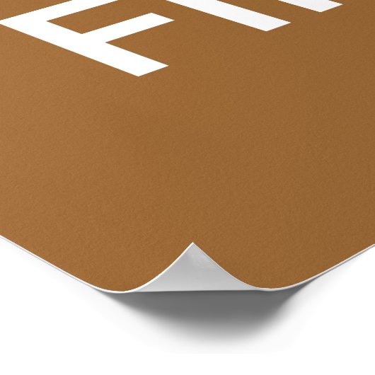 Kalm houden en Poster afwerken (Hoek)